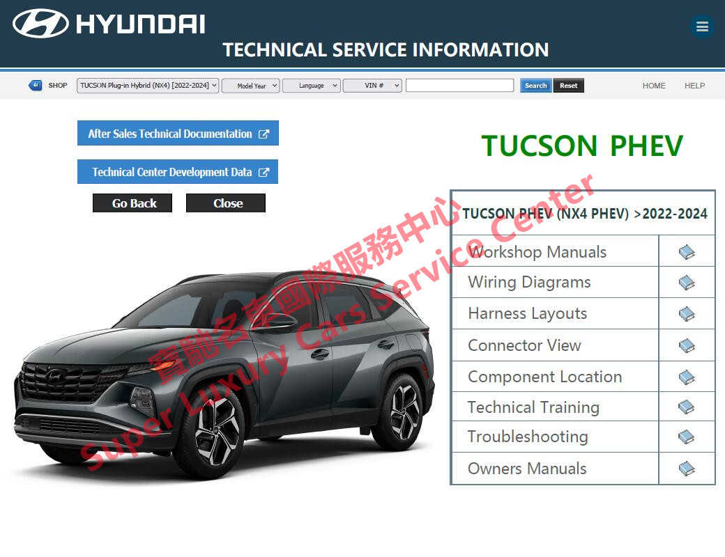 20222024 Hyundai TUCSON Hybrid HEV Service Repair Manual