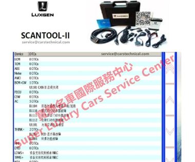 Luxgen Diagnosis System SCANTOOL-II Diagnostic Tester Luxgen Diagnosis System SCANTOOL-II Diagnostic Tester
