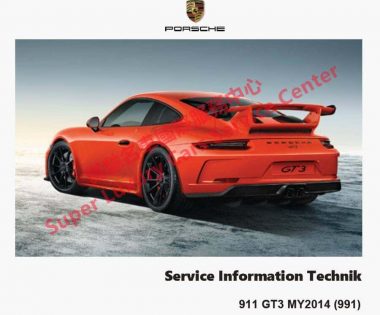 Porsche 911 991 GT3 Technical Training Technik Introduction Service Information