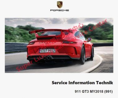 Porsche 911 GT3 991 Technical Training Technik Introduction Service Information