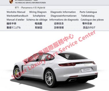 Porsche 971 Panamera 4 E-Hybrid Workshop Service Repair Manuals
