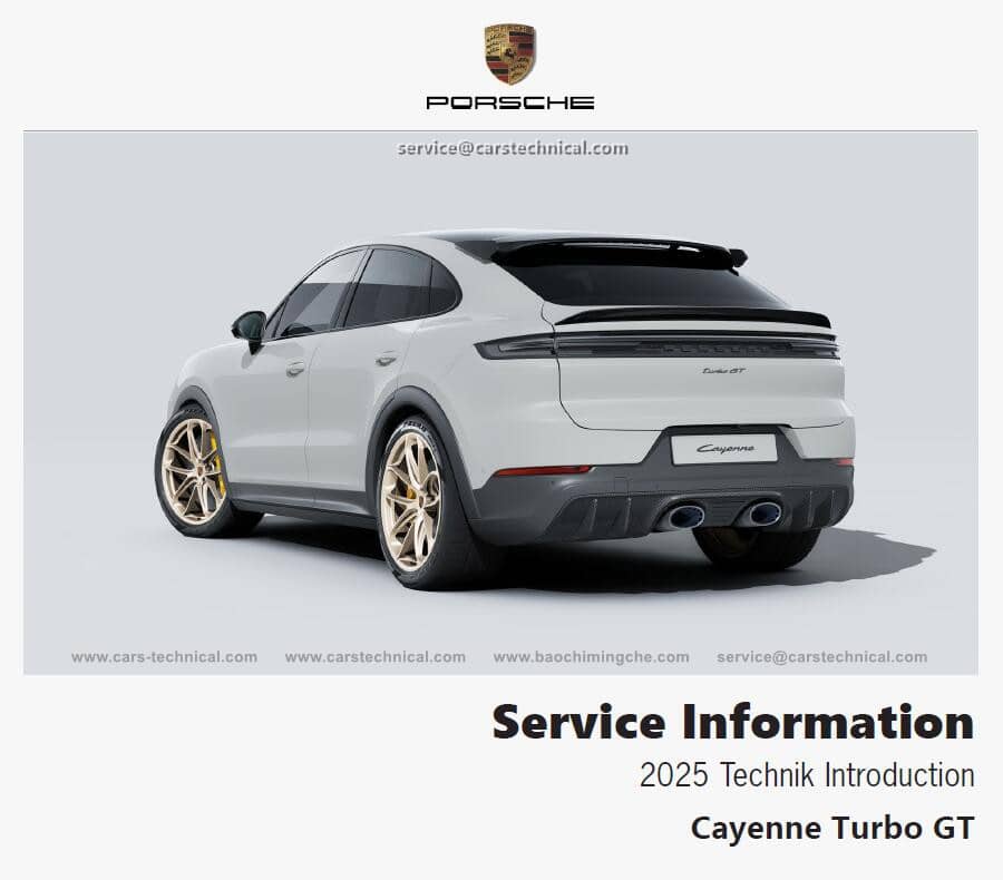 Porsche Cayenne Service Technical Training Information