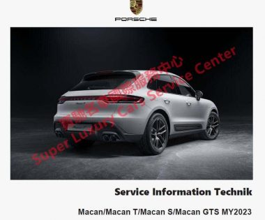Porsche Macan T S GTS Technical Training Technik Introduction Service Information