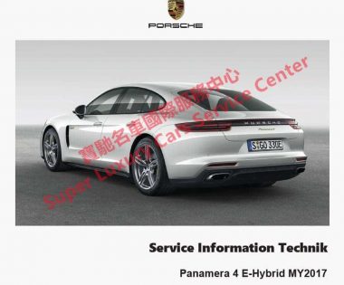 Porsche Panamera 4 E-Hybrid 971 Technical Training Technik Introduction Service Information