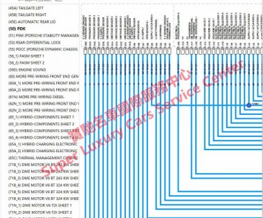 Porsche Panamera 970 971 976 YAA Wiring Diagram