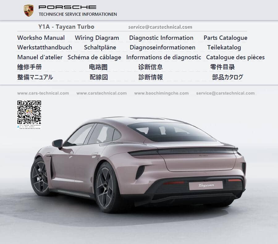 Porsche Taycan Turbo Y1A Workshop Service Repair Manual
