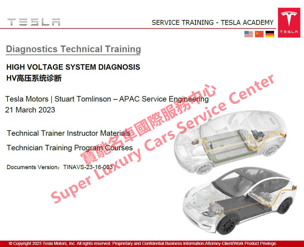 此图片的alt属性为空；文件名为Tesla-High-Voltage-System-Technical-Training-Manual-Documents-Materials.jpg